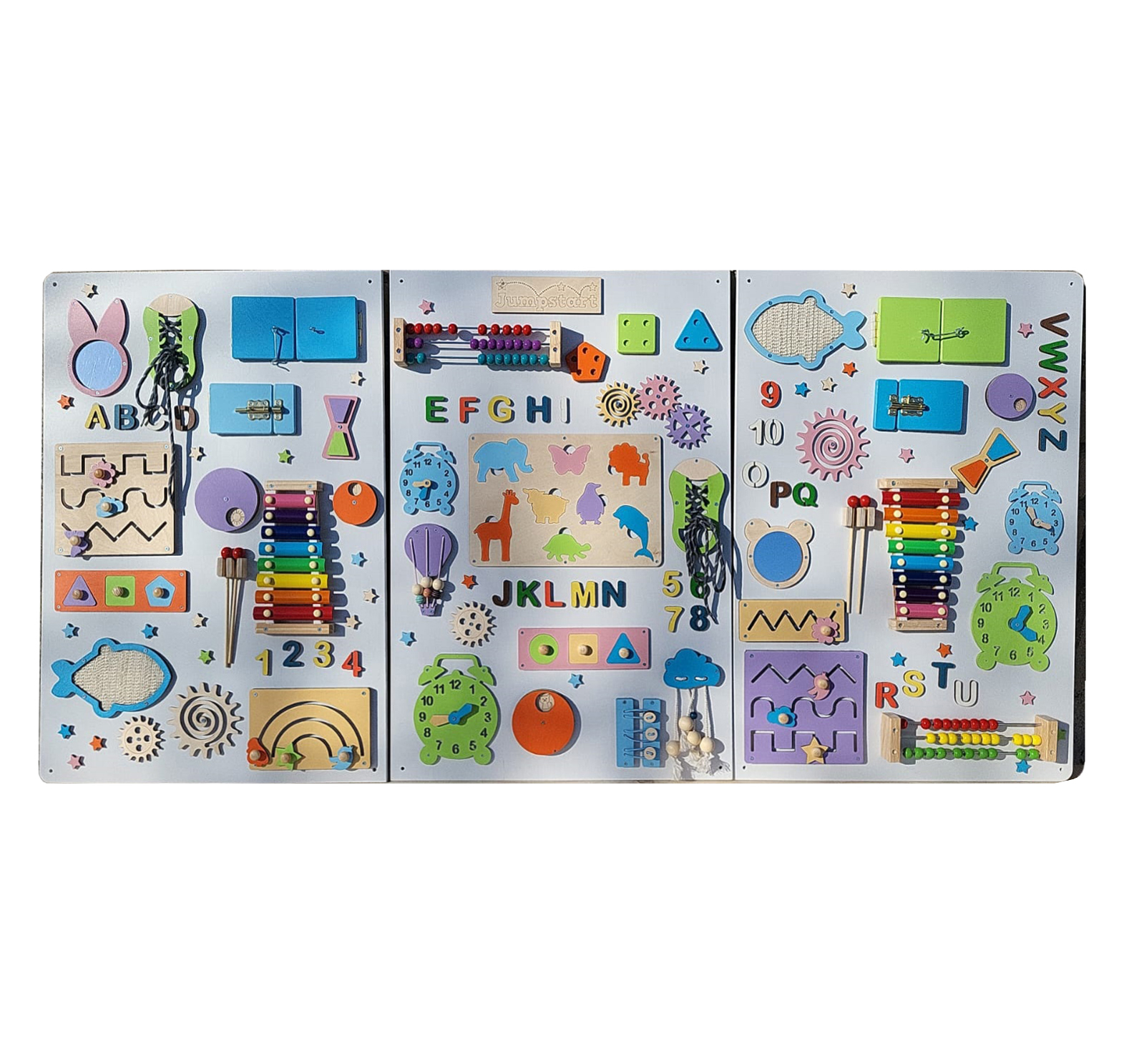 LiL HOUSE toddler busy wall, 165x80cm / 64.9″x31.5″ - Kids` unique ...